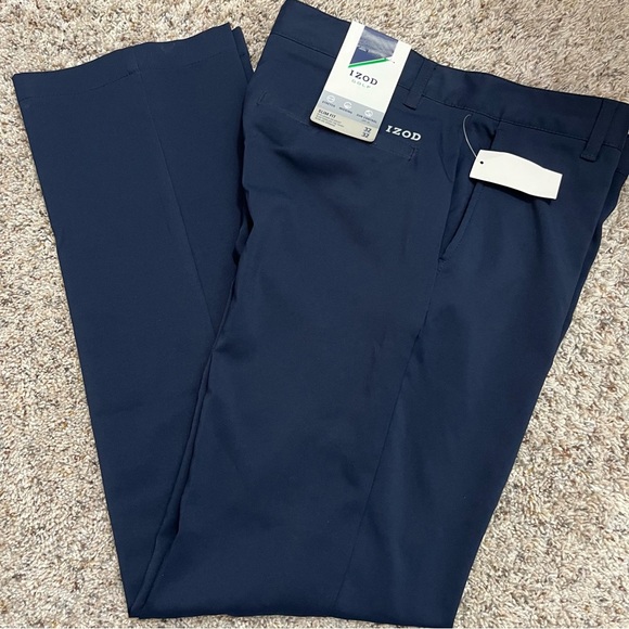 Izod Men's Navy Pants - Picture 5 of 7